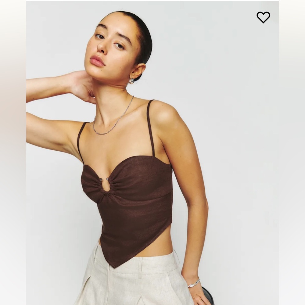 Reformation Brown Camisole Top